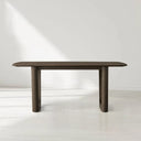 Saint Germain Rectangular Solid Wood Dining Table with Rennes Base