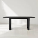 Saint Germain Rectangular Solid Wood Dining Table with Rennes Base