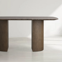 Saint Germain Rectangular Marble Top Dining Table with Dauphine Base