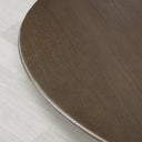 Saint Germain Round Oak Wood Dining Table with Rennes Base