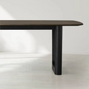 Saint Germain Rectangular Solid Wood Dining Table with Rennes Base