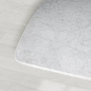 Saint Germain Rectangular Marble Top Dining Table with Rennes Base