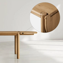 Sulina Rectangular Wood Extension Dining Table