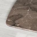 Saint Germain Rectangular Marble Top Dining Table with Dauphine Base