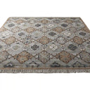 Liora Grey Wool Dhurrie Rug
