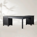 Telegraph Corner Desk Solid Wood Office Desk With Storage And Outlets