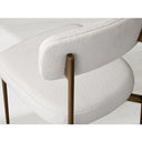 Billie Dining Chair with Performance Fabric and Iron Frame