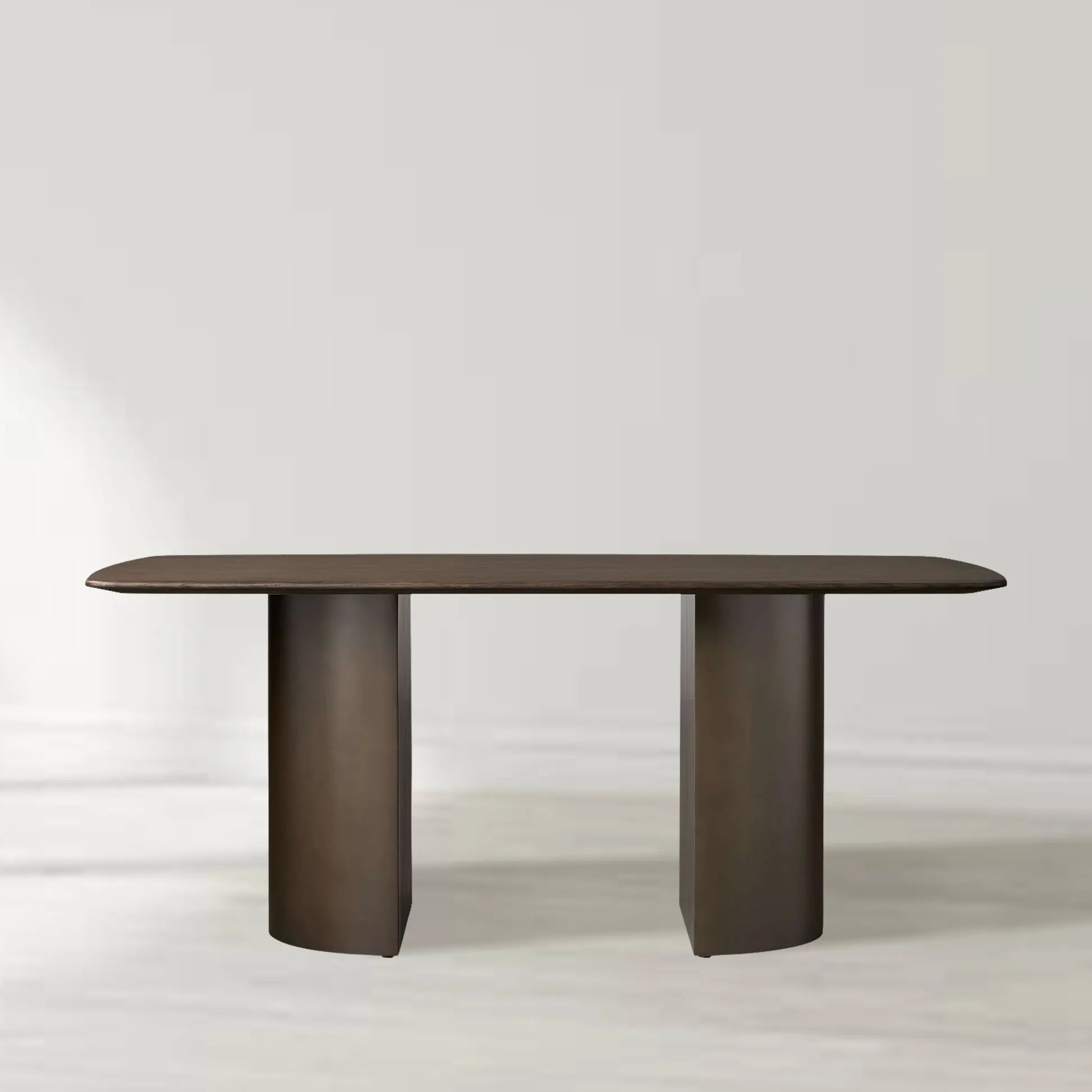 Sann Gervais Wood Dining Table with Dauphine Base