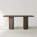 Sann Gervais Wood Dining Table with Dauphine Base