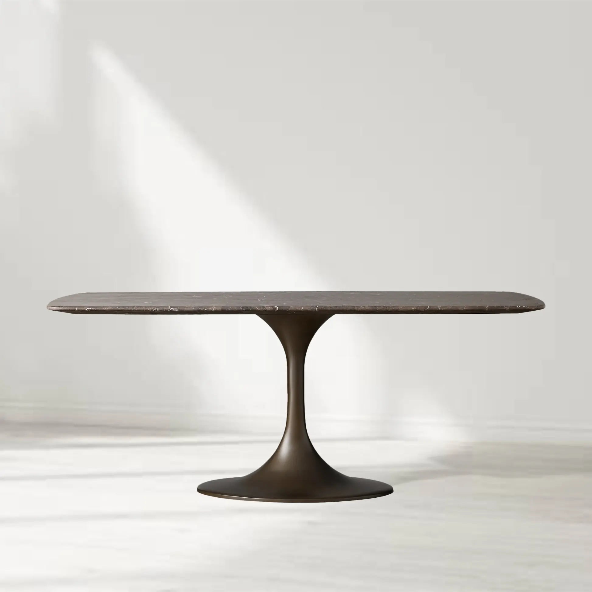 Sann Gervais Stone Dining Table with Launette Base