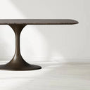 Sann Gervais Stone Dining Table with Launette Base