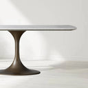 Sann Gervais Stone Dining Table with Launette Base