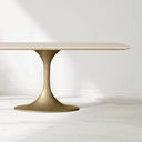Sann Gervais Stone Dining Table with Launette Base