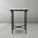 Thaddeus Round Marble Side Table 18" 22"