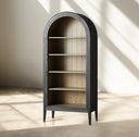 Hattie Open Bookcase in Oak 36"W 46"W
