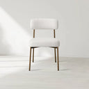 Billie Dining Chair with Performance Fabric and Iron Frame