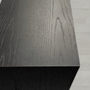 Sullivan Wood Waterfall Coffee Table Rectangle Rural Cocktail Table Oak Wood Center Tea Table
