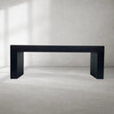 Sullivan Wood Waterfall Coffee Table Rectangle Rural Cocktail Table Oak Wood Center Tea Table