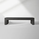 Sullivan Wood Waterfall Coffee Table Rectangle Rural Cocktail Table Oak Wood Center Tea Table