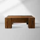 Ubud Square Reclaimed Teak Coffee Table Wood Living Room Center Tea Table Vintage Cocktail Table