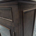 Kensington Glass Buffet Finnish Pine Wood Stone Top Vintage Dining
