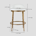 Thaddeus Bar Swivel Counter Stool