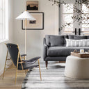 Vintage Forged Enamel Wooden Plate Leather Armchair