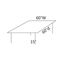 Thaddeus Rectangle Glass Coffee Table