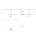 Aero Wood Oval Dining Table