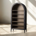 Hattie Open Bookcase in Oak 36"W 46"W