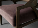 Aimee Dining Arm Chair in Mocha
