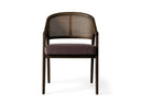 Aimee Dining Arm Chair in Mocha