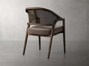 Aimee Dining Arm Chair in Mocha