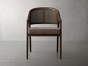 Aimee Dining Arm Chair in Mocha