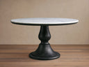 Amelia Round Marble Pedestal Dining Table