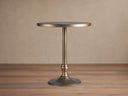 Recycled Metal Bar Table with Wade Base Handcrafted Iron Bistro Style