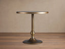 Recycled Metal Counter Table with Wade Base Cast Iron Artisan Dining Furniture