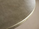 Recycled Metal Dining Table with Wade Base Cast Iron Artisan Dining Furniture