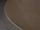Round Wood Dining Table with Launette Base
