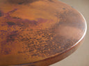 Recycled Metal Bar Table with Wade Base Handcrafted Iron Bistro Style