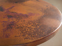 Recycled Metal Bar Table with Wade Base Handcrafted Iron Bistro Style