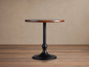 Recycled Metal Counter Table with Wade Base Cast Iron Artisan Dining Furniture