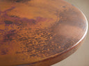 Recycled Metal Counter Table with Wade Base Cast Iron Artisan Dining Furniture