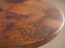 Recycled Metal Counter Table with Wade Base Cast Iron Artisan Dining Furniture