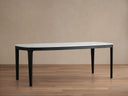 Danny Oak Marble Dining Table Rectangular Modern Classic Dining Furniture