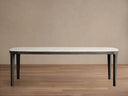 Danny Oak Marble Dining Table Rectangular Modern Classic Dining Furniture