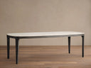 Danny Oak Marble Dining Table Rectangular Modern Classic Dining Furniture