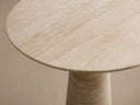 Hemmings Bistro Table Solid Stone Round Modern Minimalist Dining