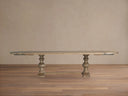 Tuscany Oval Extension Dining Table Wood Old World Italian Style Dining Room Furniture