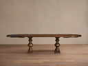 Tuscany Oval Extension Dining Table Wood Old World Italian Style Dining Room Furniture